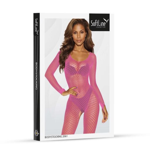 Bodystocking 2061 pink - obrazek 3