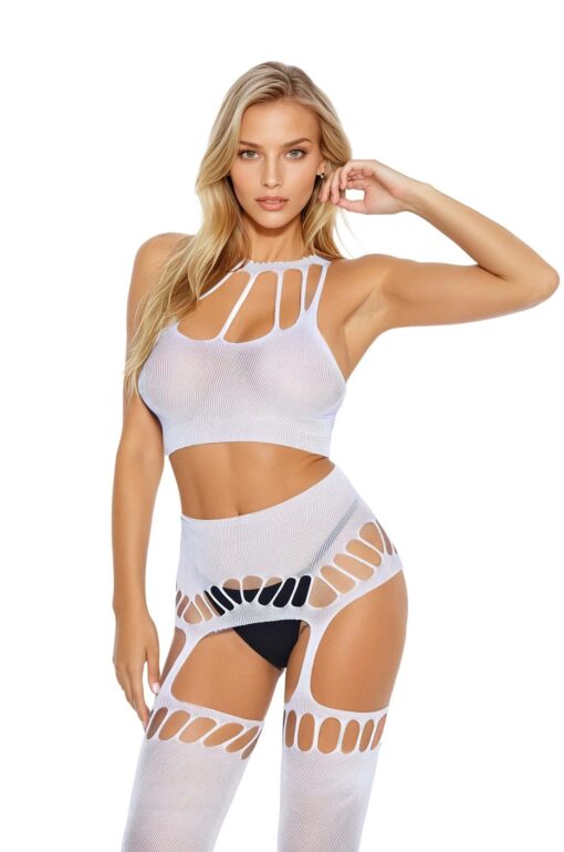 Bodystocking 2074 white - obrazek 6