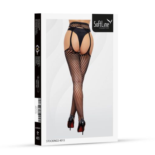 Stockings 4015 black - obrazek 4