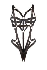 Adjustable body harness black - obrazek 6