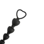 Anal beads black heart - obrazek 2
