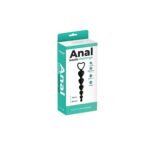 Anal beads black heart - obrazek 4
