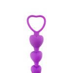 Anal beads purple heart - obrazek 3
