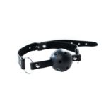 Black breathable ball gag with adjustable
strap. - obrazek 2