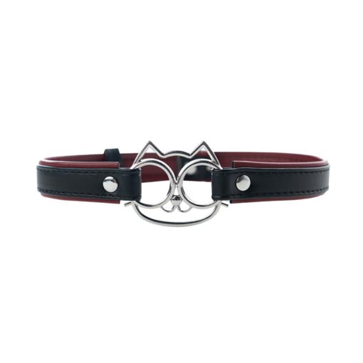 Adjustable collar with cat face. - obrazek 3