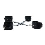 Black hogtie with comfy wrist and ankle cuffs - obrazek 2