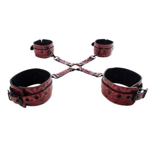 Luxury hogtie with wrist and ankle cuffs - obrazek 2