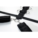 Harness with adjustable neck, belt and breastplate with rings - obrazek 6