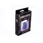 Metal handcuffs with purple furry - obrazek 2