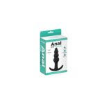 Anal plug black beaded - obrazek 3