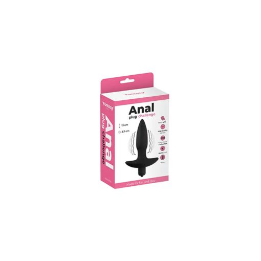 Anal plug black vibrating - obrazek 3