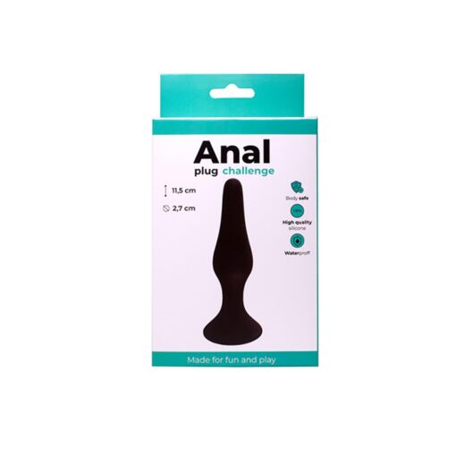 Anal plug black medium - obrazek 2