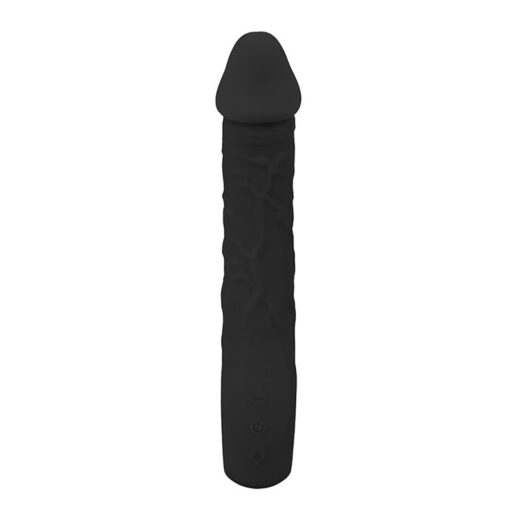Black vibrator - 10 different modes of vibration and heating function - obrazek 3