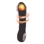 Black vibrator - 10 different modes of vibration and heating function - obrazek 4