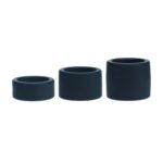 Liquid silicone ball strap set of 3 - s/m/l - black - obrazek 4