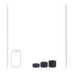 Liquid silicone ball strap set of 3 - s/m/l - black - obrazek 5