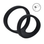 2 loop silicone cockring - black - obrazek 2