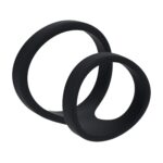 2 loop silicone cockring - black - obrazek 4