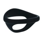 Silicone cock and ball ring set of 4 - black - obrazek 6