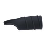 Silicone cockring and ribbed sleeve - black - obrazek 4