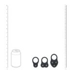 Silicone training cockring set of 3 - s/m/l - black - obrazek 5