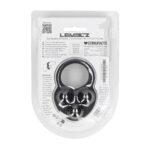 Liquid silicone triple weighted ball cockring - black - obrazek 3