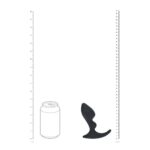 Double ripple silicone prostate massager - black - obrazek 7