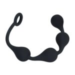 Waterdrop silicone anal balls -m - 30mm - black - obrazek 4
