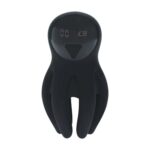 Digital vibrating silicone penis head stimulator with tentacles - black - obrazek 4