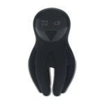 Digital vibrating silicone penis head stimulator with tentacles - black - obrazek 7