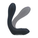 Vibrating heating bendable tapping silicone prostate stimulator - black - obrazek 4