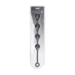 Waterdrop silicone anal balls - l - 40mm - black - obrazek 2