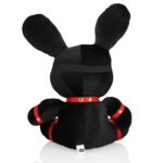 Rabbit bondage - velvet - large - black - obrazek 2