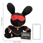 Rabbit bondage - velvet - large - black - obrazek 6
