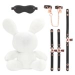 Rabbit bondage - velvet - large - white - obrazek 3
