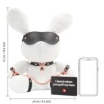 Rabbit bondage - velvet - large - white - obrazek 6
