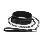 Bedroom fantasies - faux leather
collar & chain black - obrazek 4