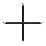 Bedroom fantasies - hog tie cross bar
with cuffs black - obrazek 3