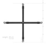 Bedroom fantasies - hog tie cross bar
with cuffs black - obrazek 6