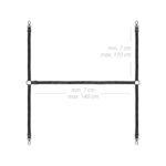 Bedroom fantasies - under the bed restraint bondage set black - obrazek 8