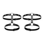 Bedroom fantasies - leg bondage cuffs black - obrazek 3