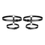 Bedroom fantasies - leg bondage cuffs black - obrazek 5