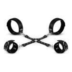 Bedroom fantasies - bondage cross
wrist and leg cuffs black - obrazek 5