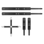 Bedroom fantasies - bondage cross
wrist and leg cuffs black - obrazek 6