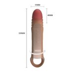 Pretty love 8.7" vibrating penis sleeve extender - obrazek 7