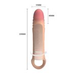 Pretty love 8.7" vibrating penis sleeve - obrazek 7