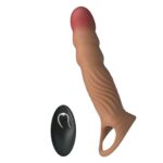 Pretty love vibrating penis sleeve extender - obrazek 2