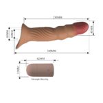 Pretty love vibrating penis sleeve extender - obrazek 8